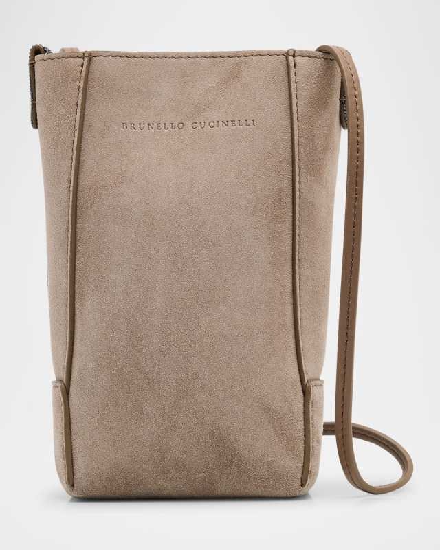 Duo Suede Phone Crossbody Bag